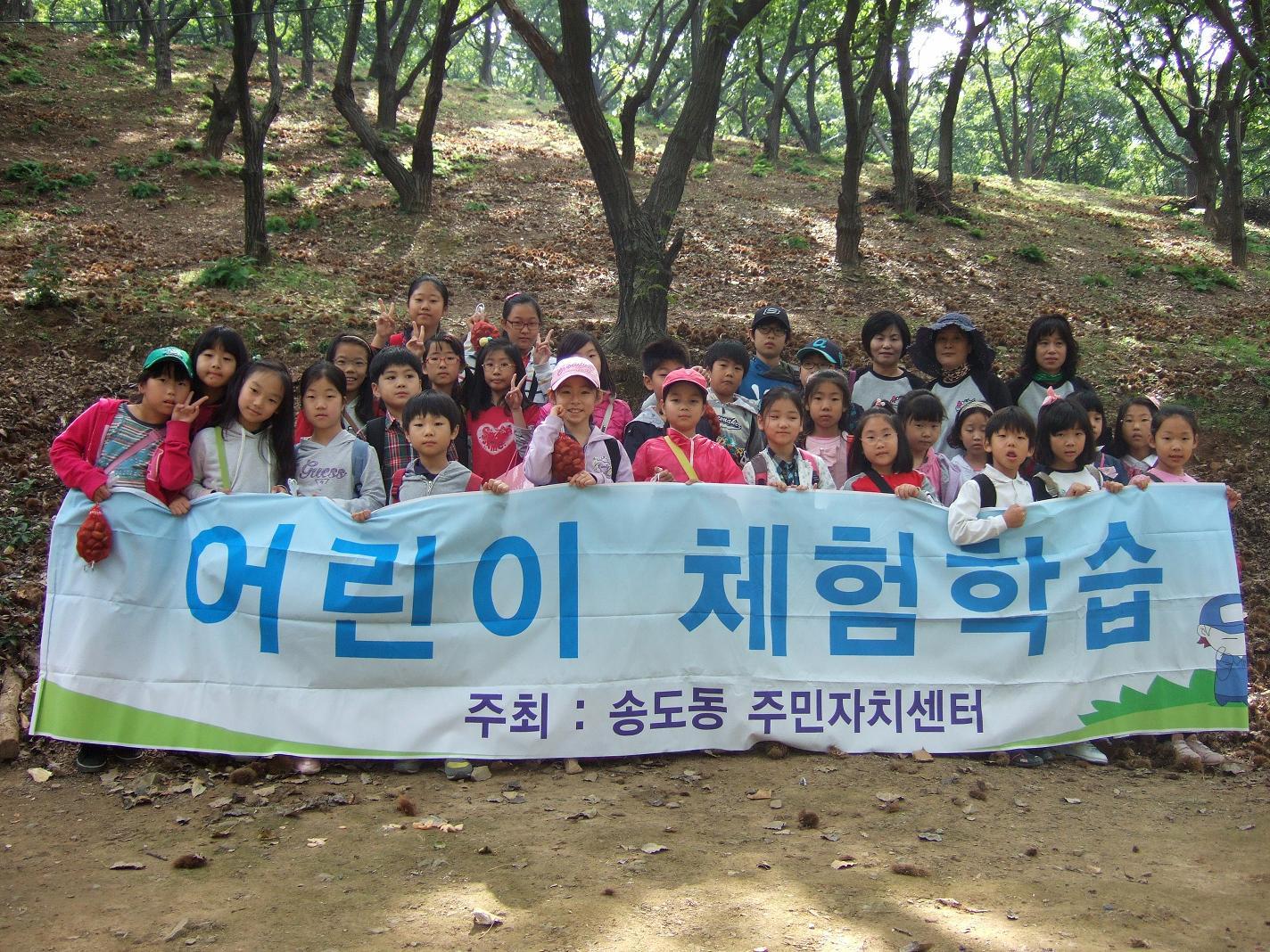 송도1동, 어린이 체험학습 ‘알밤줍기’의 1번째 이미지